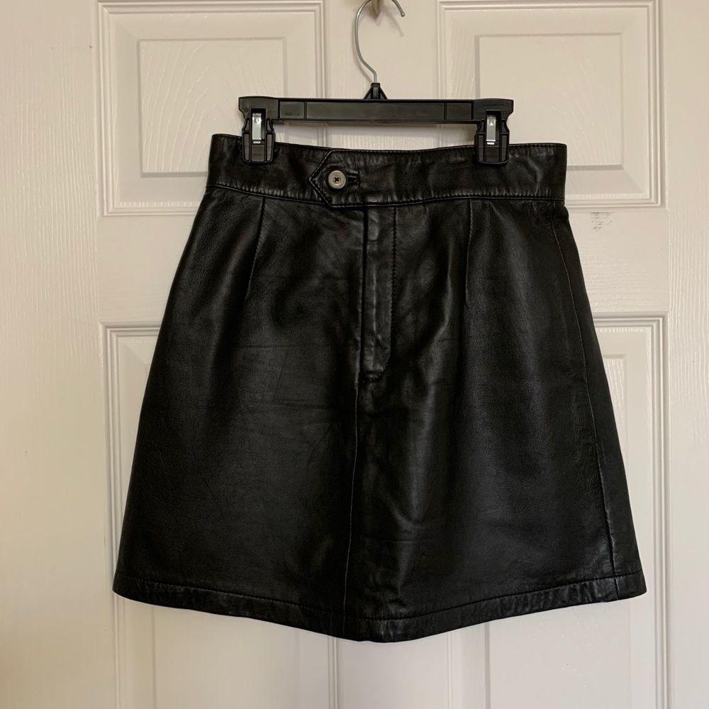 Betsey Johnson Leather Mini Skirt